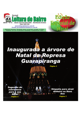 Edi&ccedil;&atilde;o Especial de Natal - Jornal Leitura do Bairro