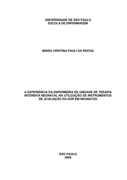 A experi&ecirc;ncia da enfermeira de unidade de terapia intensiva