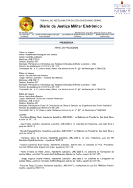 Di&aacute;rio da Justi&ccedil;a Militar Eletr&ocirc;nico