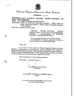 eízøzma/ gama/ú 8m äzmàm - Tribunal Regional Eleitoral de Santa