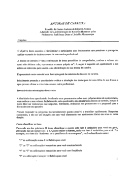 &Acirc;NCORAS DE CARREIRA