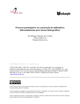 Processo participativo na constru&ccedil;&atilde;o de indicadores