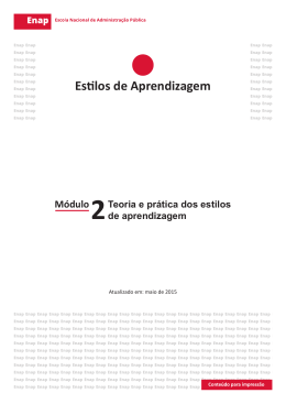 Estilos de Aprendizagem