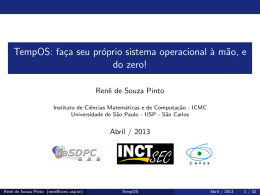 TempOS: fa&ccedil;a seu pr&oacute;prio sistema operacional &agrave;