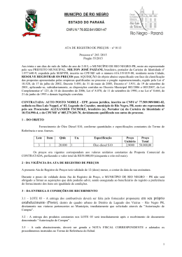 em seu pr&oacute;prio - Prefeitura Municipal de Rio Negro