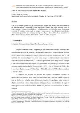 Entre as marcas do tempo em Miguel Rio Branco