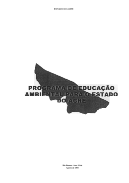 ESTADO DO ACRE - Minist&eacute;rio do Meio Ambiente