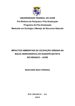 UNIVERSIDADE FEDERAL DO ACRE Pró