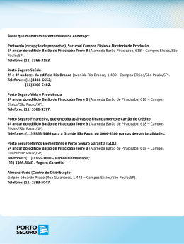 &Aacute;reas que mudaram recentemente de endere&ccedil;o