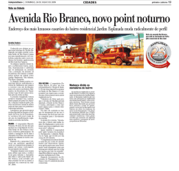 Avenida Rio Branco, novo point noturno