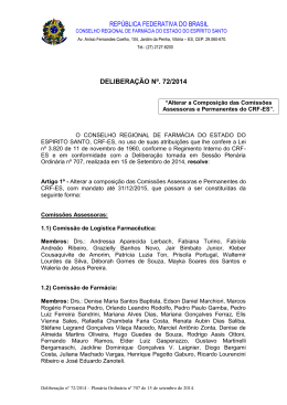 Delibera&ccedil;&atilde;o 72/2014 - CRF