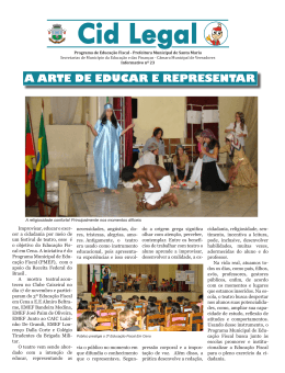 A ARTE DE EDUCAR E REPRESENTAR