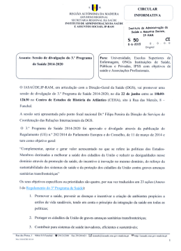 Circular Informativa n.&ordm; 50/2015 - Instituto de Administra&ccedil;&atilde;o da