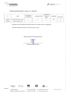 Seleção do horário Nr42