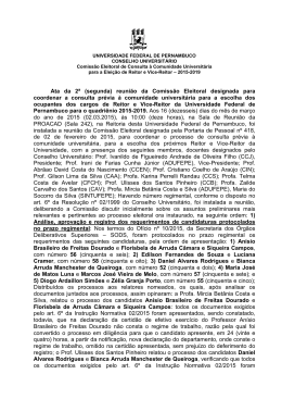 2&ordf; Reuni&atilde;o da Comiss&atilde;o Eleitoral (16.03.2015)