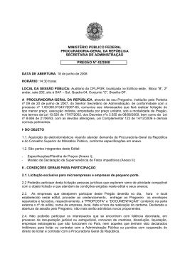 edital TOMADA DE PREÇOS - Ministério Público Federal