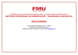candidatos(as) aprovados(as) para 2º fase (prova/entrevista)