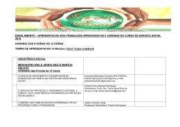 Ensalamento das Apresenta&ccedil;&otilde;es de Trabalhos