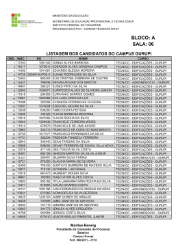 Ensalamento D-J - Seletivos IFTO