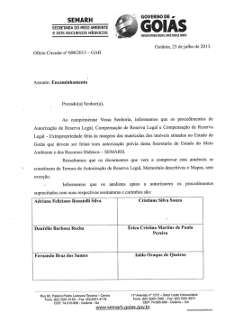 analistas que podem autorizar reserva legal
