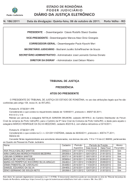 06 - Tribunal de Justi&ccedil;a de Rond&ocirc;nia