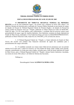 Edital com o Resultado Final - Sinop/MT(Geral)