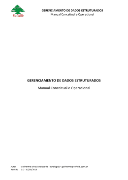 GERENCIAMENTO DE DADOS ESTRUTURADOS
