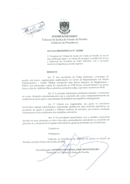 PODER IUDICIÁRIO - Tribunal de Justiça da Paraíba