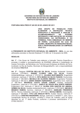 GOVERNO DO ESTADO DO RIO DE JANEIRO SECRETARIA