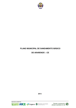 PMSB &ndash; Ararend&aacute; &ndash; CAPs 1,2,3 e 4