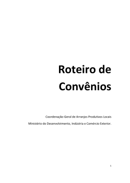 roteiro barracao - Minist&eacute;rio do Desenvolvimento, Ind&uacute;stria e
