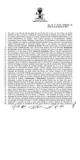 Faça aqui o - Tribunal de Contas do Estado de Sergipe