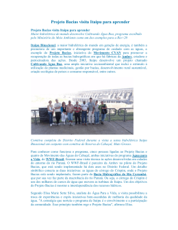 Projeto Bacias visita Itaipu para aprender