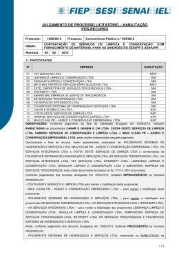 594-12 CP-LIMPEZA E CONSERVA&Ccedil;&Atilde;O
