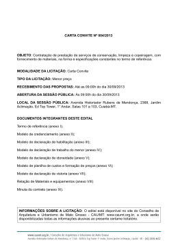 Edital Carta Convite 004/2013