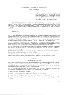 Portaria MDA n&ordm; 52, de 25 de julho de 2012