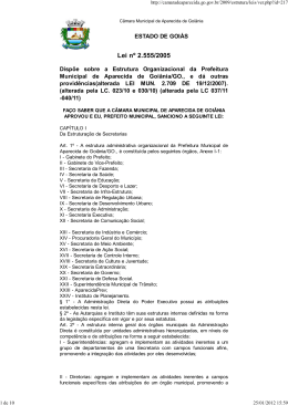 Lei Municipal n&ordm; 2555/2005