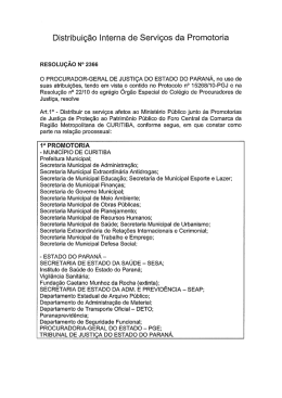 Distribui&ccedil;&atilde;o Interna de Servi&ccedil;os da Promotoria