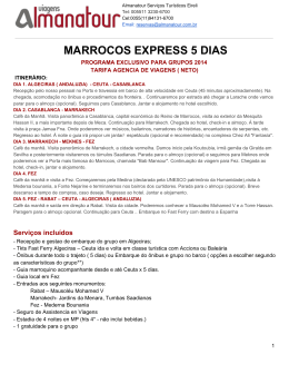 MARROCOS EXPRESS 5 DIAS
