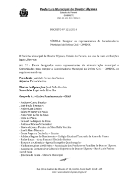 Prefeitura Municipal de Doutor Ulvsses