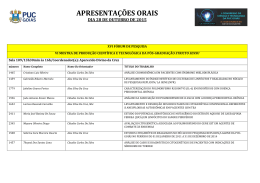 APRESENTA&Ccedil;&Otilde;ES ORAIS