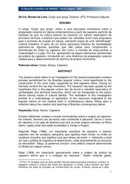 1 SILVA, Renata de Lima. Corpo que ginga. Goi&acirc;nia: UFG