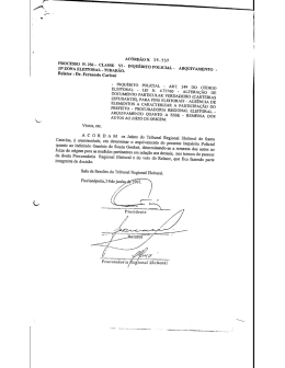 AC&Oacute;RD&Atilde;O N. 1 II . 757 - Tribunal Regional Eleitoral de Santa Catarina