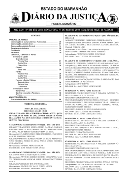 I&Aacute;RIO DA JUSTI&Ccedil; - Portal do Poder Judici&aacute;rio do Estado do Maranh&atilde;o