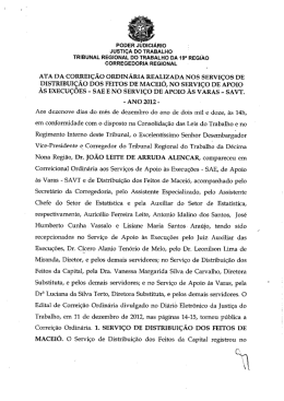 PODER JUDICIÁRIO JusTIOA DO TRABALHO
