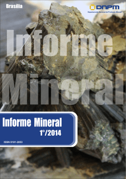 Informe Mineral - 2014 - Departamento Nacional de Produ&ccedil;&atilde;o Mineral