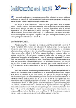 A economia brasileira termina o primeiro semestre de 2014