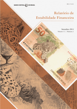 Relatório de Estabilidade Financeira – Setembro 2014