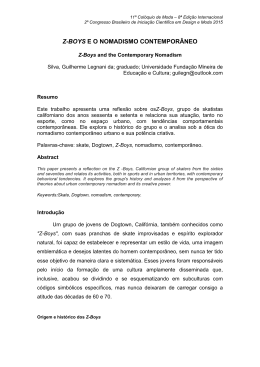 Z-BOYS E O NOMADISMO CONTEMPOR&Acirc;NEO Silva, Guilherme