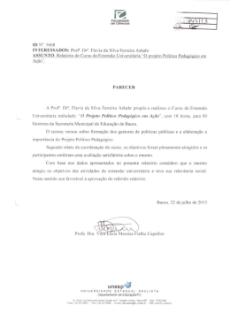 INTERESSADOS: Prof”. Di”. Flavia da Silva Ferreira Asbahr